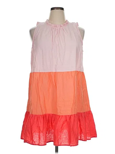 Pre-owned St. John's Bay Casual Dress In Orange