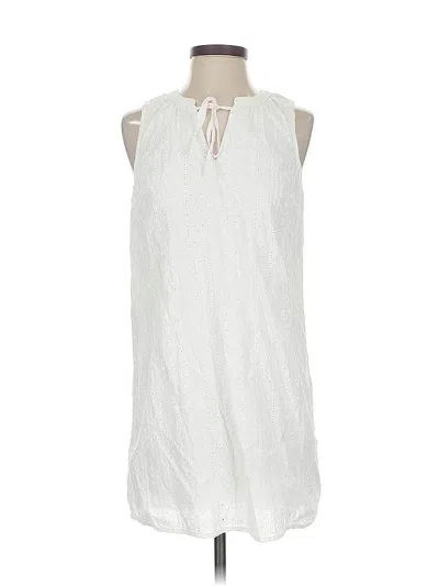 Pre-owned St. John's Bay Casual Dress In White