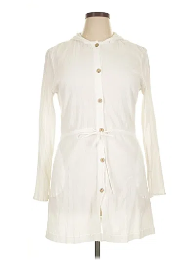 Pre-owned St. John's Bay Casual Dress In White