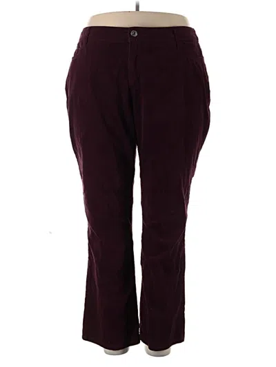 Pre-owned St. John's Bay Casual Pants In Burgundy