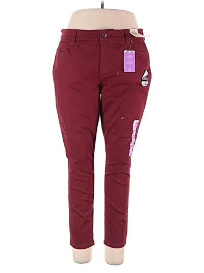 Pre-owned St. John's Bay Casual Pants In Burgundy