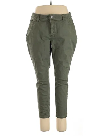 Pre-owned St. John's Bay Casual Pants In Green