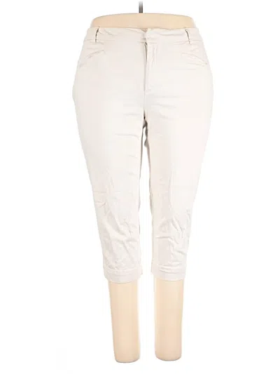 Pre-owned St. John's Bay Casual Pants In White