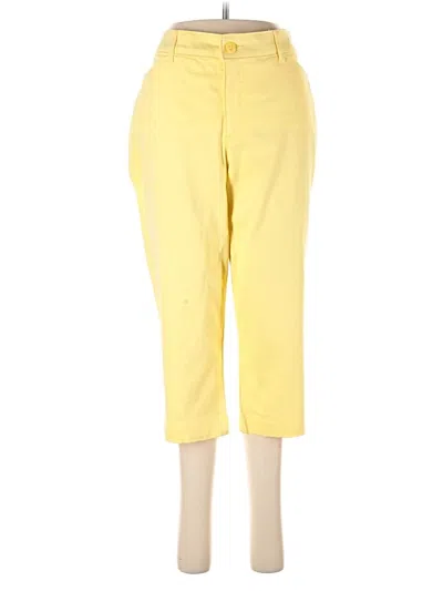 Pre-owned St. John's Bay Casual Pants In Yellow