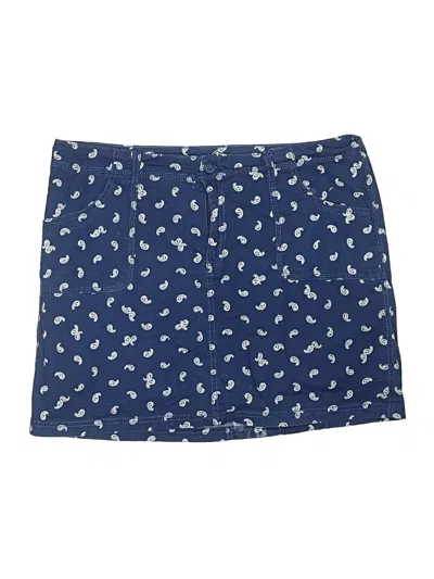 Pre-owned St. John's Bay Casual Skirt In Blue