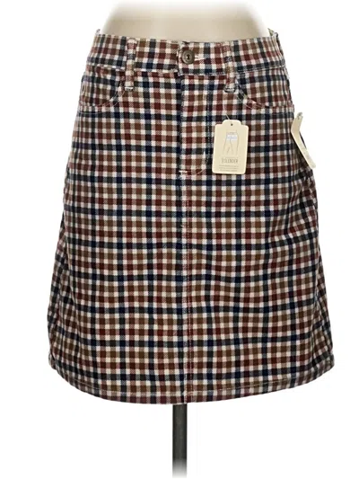 Pre-owned St. John's Bay Casual Skirt In Brown