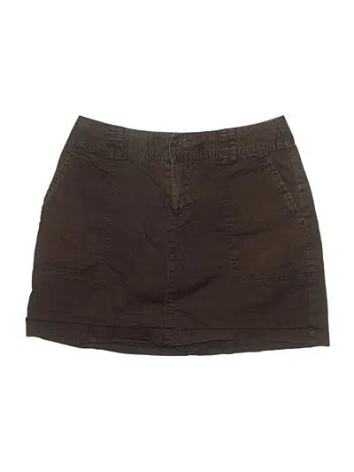 Pre-owned St. John's Bay Casual Skirt In Brown
