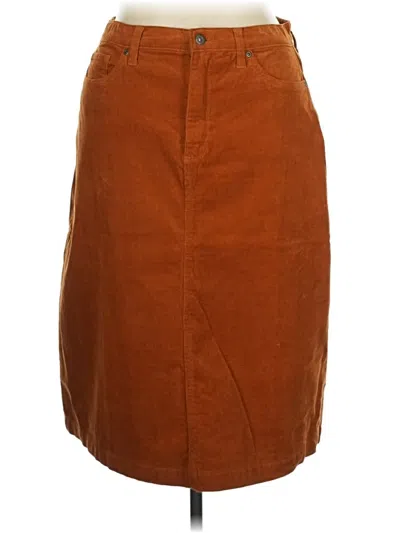 Pre-owned St. John's Bay Casual Skirt In Brown