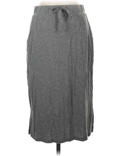 Pre-owned St. John's Bay Casual Skirt In Gray