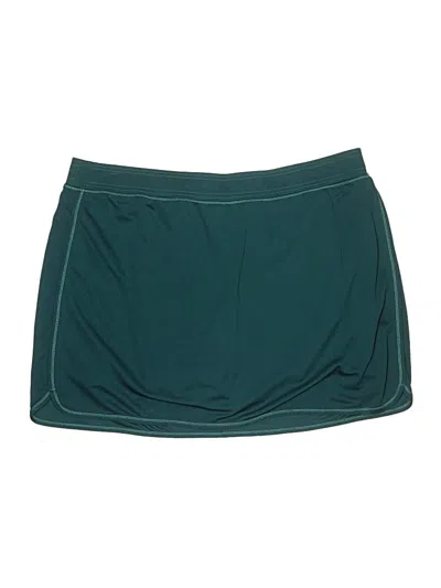 Pre-owned St. John's Bay Casual Skirt In Green