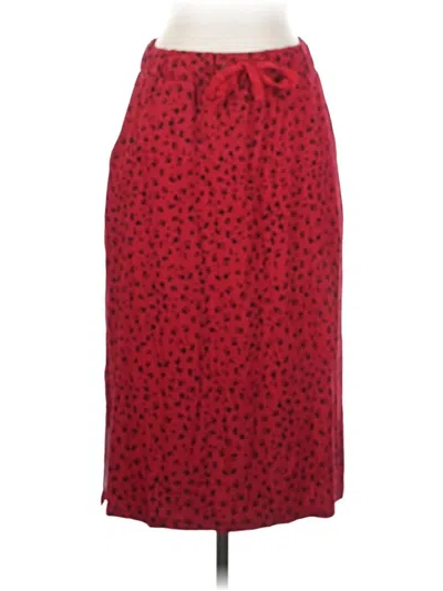 Pre-owned St. John's Bay Casual Skirt In Red