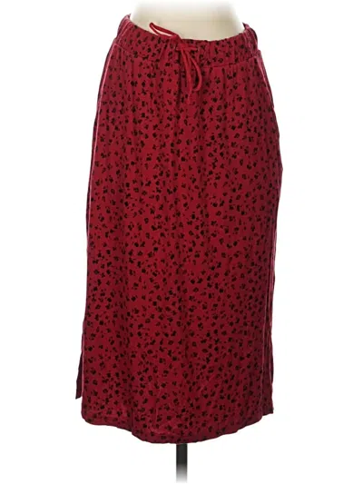 Pre-owned St. John's Bay Casual Skirt In Red