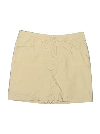 Pre-owned St. John's Bay Casual Skirt In Tan