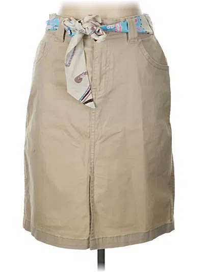 Pre-owned St. John's Bay Casual Skirt In Tan