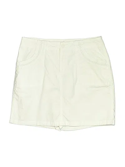 Pre-owned St. John's Bay Casual Skirt In White