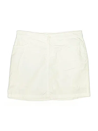 Pre-owned St. John's Bay Casual Skirt In White