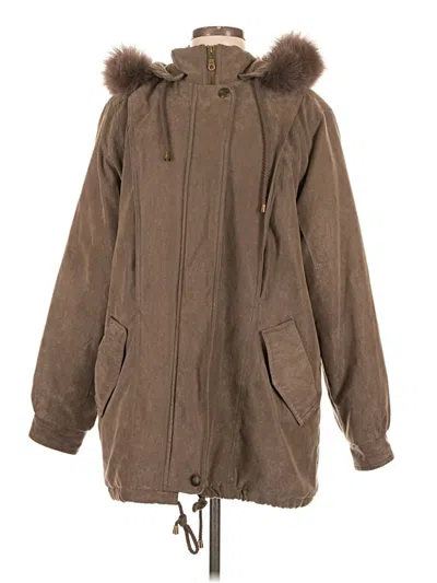 Pre-owned St. John's Bay Coat In Brown