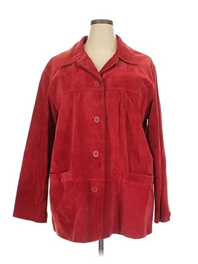 Pre-owned St. John's Bay Coat In Red