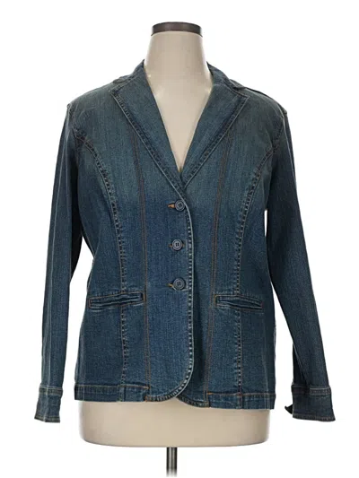 Pre-owned St. John's Bay Denim Jacket In Blue