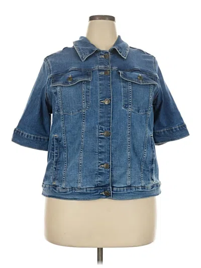 Pre-owned St. John's Bay Denim Jacket In Blue