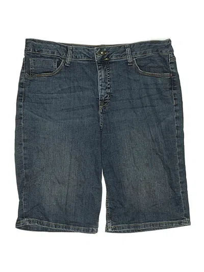 Pre-owned St. John's Bay Denim Shorts In Blue