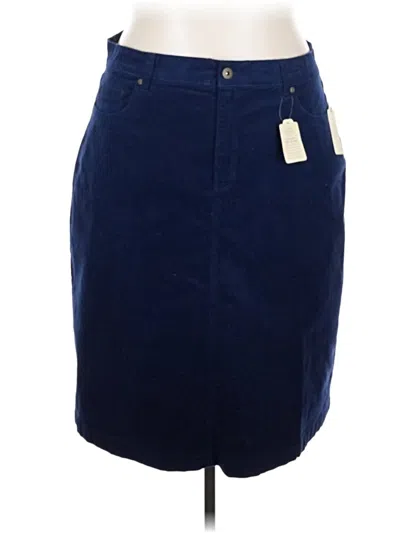 St. John's Bay Denim Skirt In Blue
