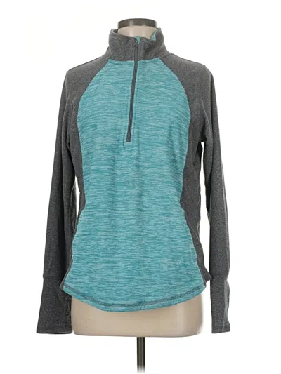 Pre-owned St. John's Bay Fleece Jacket In Blue