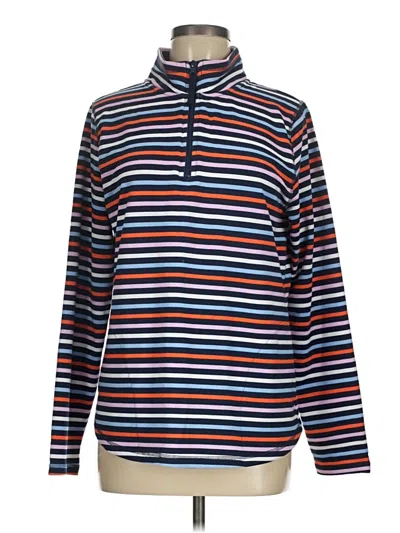 Pre-owned St. John's Bay Fleece Jacket In Blue