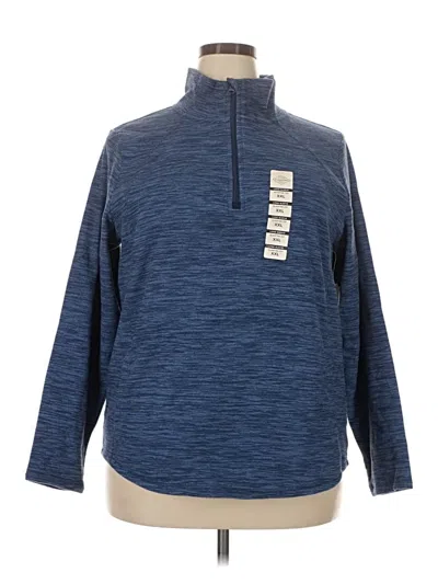 St. John's Bay Fleece Jacket In Blue