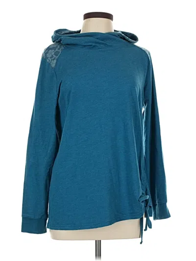 Pre-owned St. John's Bay Fleece Jacket In Teal