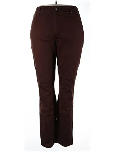 Pre-owned St. John's Bay Jeggings In Brown