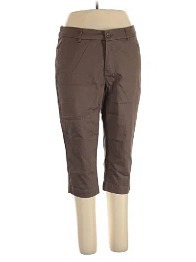 Pre-owned St. John's Bay Khaki Pant In Brown