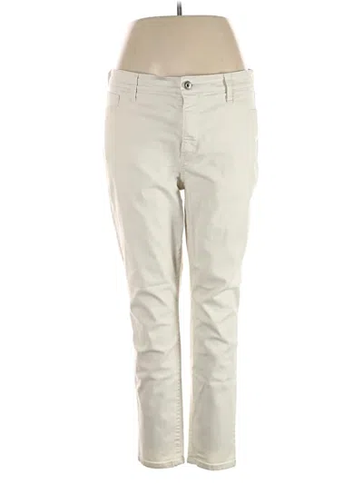 Pre-owned St. John's Bay Khaki Pant In Ivory