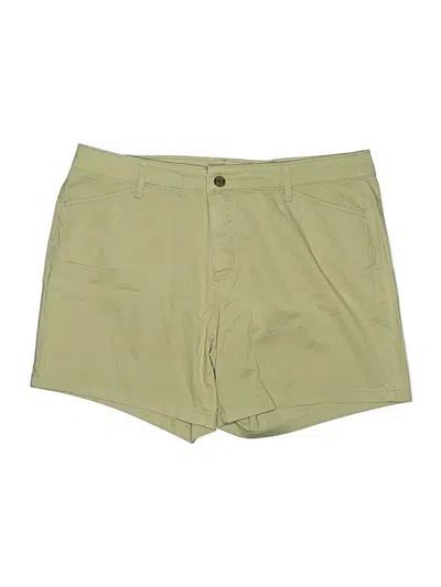 Pre-owned St. John's Bay Khaki Shorts In Green