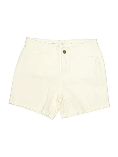 Pre-owned St. John's Bay Khaki Shorts In Ivory