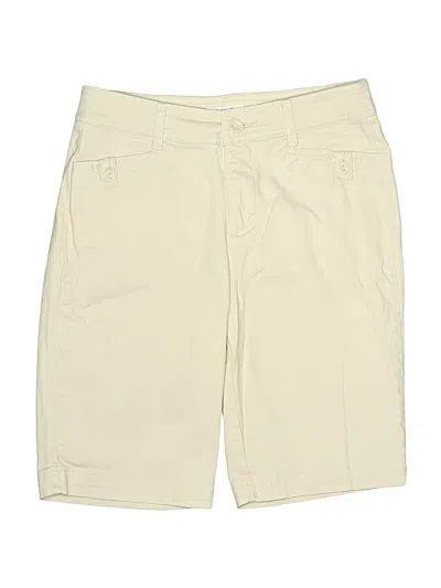 Pre-owned St. John's Bay Khaki Shorts In Ivory