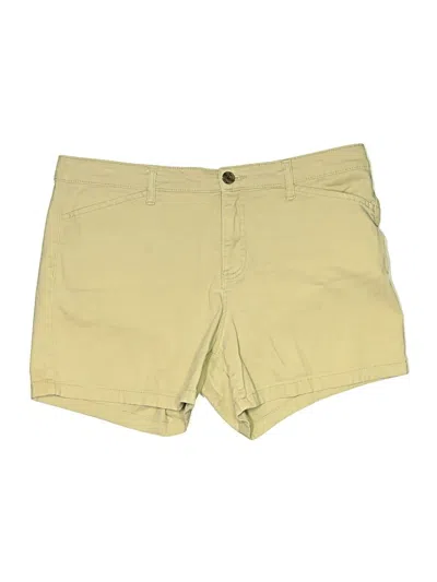Pre-owned St. John's Bay Khaki Shorts In Yellow