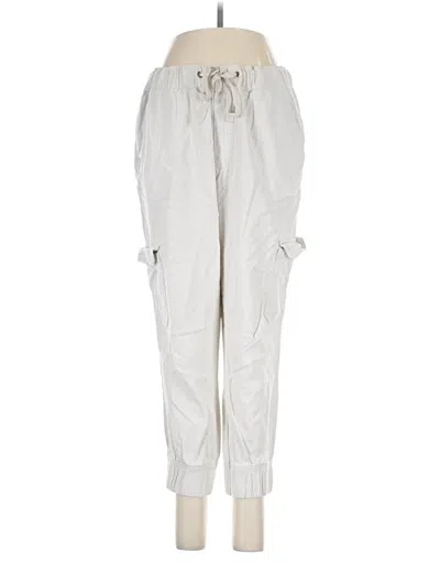 Pre-owned St. John's Bay Linen Pants In White