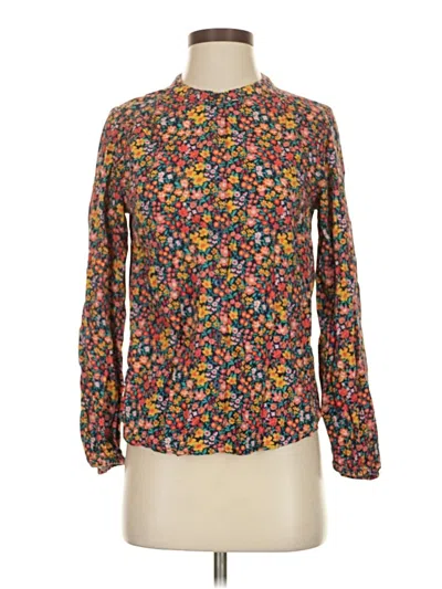 Pre-owned St. John's Bay Long Sleeve Blouse In Brown