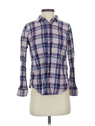 Pre-owned St. John's Bay Long Sleeve Button Down Shirt In Blue