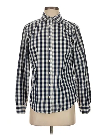 Pre-owned St. John's Bay Long Sleeve Button Down Shirt In Blue
