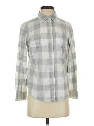 Pre-owned St. John's Bay Long Sleeve Button Down Shirt In Gray