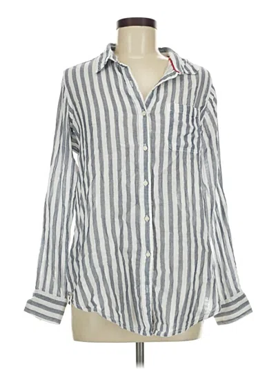 Pre-owned St. John's Bay Long Sleeve Button Down Shirt In Gray