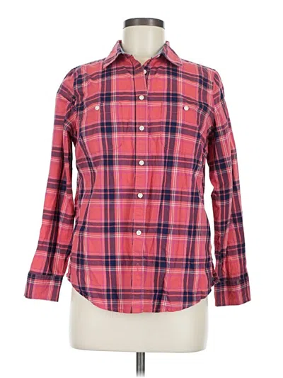 Pre-owned St. John's Bay Long Sleeve Button Down Shirt In Pink