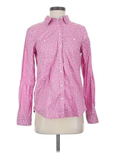 Pre-owned St. John's Bay Long Sleeve Button Down Shirt In Pink