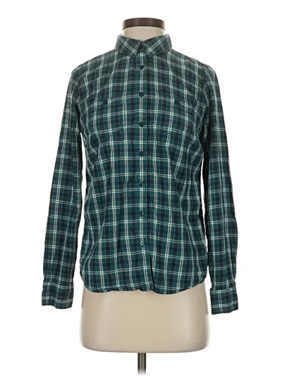 Pre-owned St. John's Bay Long Sleeve Button Down Shirt In Teal