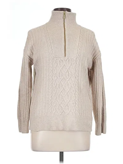 Pre-owned St. John's Bay Long Sleeve Top Tan Turtleneck Tops