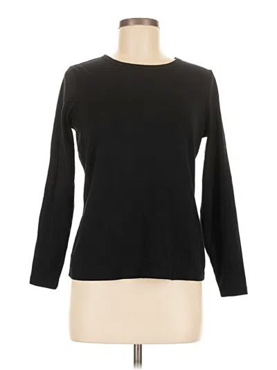 Pre-owned St. John's Bay Long Sleeve T-shirt In Black