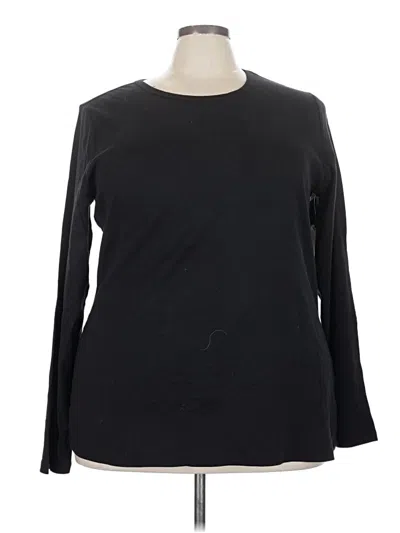 St. John's Bay Long Sleeve T-shirt In Black