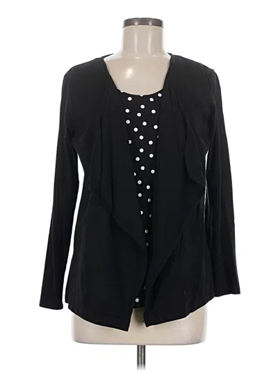 Pre-owned St. John's Bay Long Sleeve T-shirt In Black